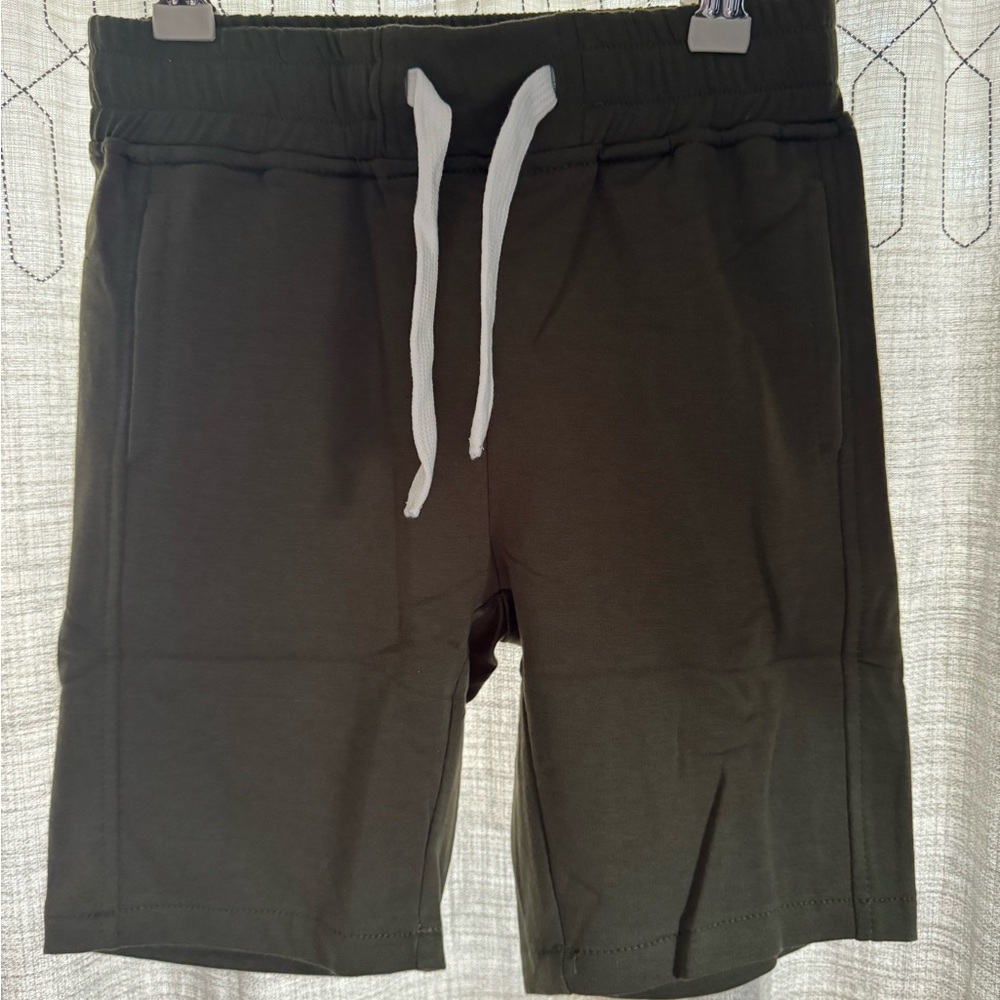 Kid Boys Draw string Olive Green Shorts